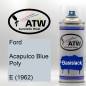 Preview: Ford, Acapulco Blue Poly, E (1962): 400ml Sprühdose, von ATW Autoteile West.